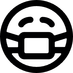 Smiley Sick Contageous Alternate Icon from Ultimate Bold Set