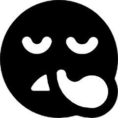 Smiley Sick Icon from Ultimate Bold Set