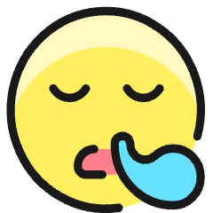 Smiley Sick Icon from Ultimate Colors Set