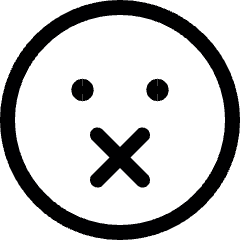 Smiley Silent Icon from Ultimate Regular Set