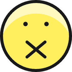Smiley Silent Icon from Ultimate Colors Set