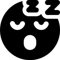 Smiley Sleepy Icon from Ultimate Bold Set