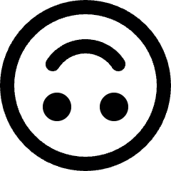 Smiley Smile Upside Down Alternate Icon from Ultimate Bold Set