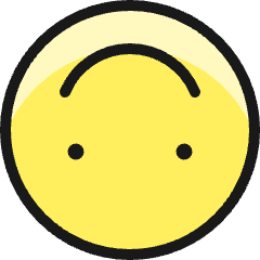 Smiley Smile Upside Down Icon from Ultimate Colors Set