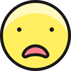 Smiley Surprised Icon from Ultimate Colors Set