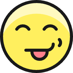 Smiley Tongue Icon from Ultimate Colors Set