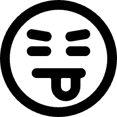 Smiley Tongue Sticking Alternate Icon from Ultimate Bold Set
