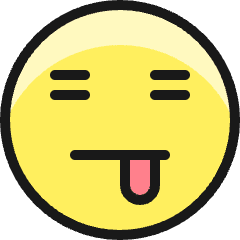 Smiley Tongue Sticking Icon from Ultimate Colors Set