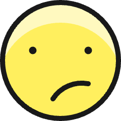 Smiley Unhappy 1 Icon from Ultimate Colors Set