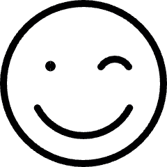 Smiley Wink Icon from Ultimate Light Set