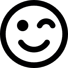 Smiley Wink Alternate Icon from Ultimate Bold Set