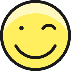Smiley Wink Icon from Ultimate Colors Set
