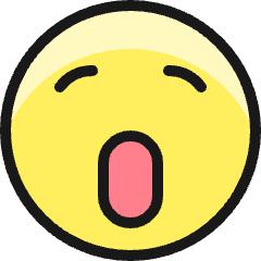 Smiley Yawn Icon from Ultimate Colors Set