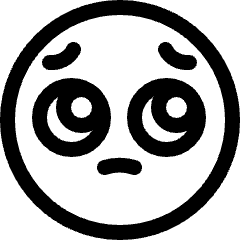 Smoji Pleading Face Icon from Ultimate Regular Set