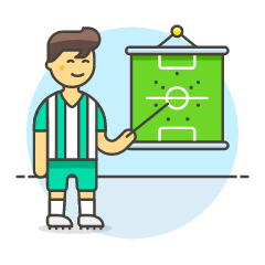 Soccer Football Plan 3 Illustration from UX Colors Set