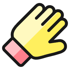 Soccer Goalkeeper Glove 1 Icon from Ultimate Colors Set