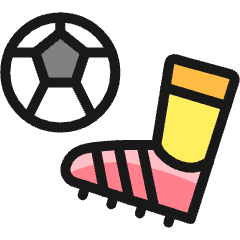 Soccer Kick Ball Icon from Ultimate Colors Set