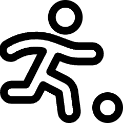 Soccer Player Ball Icon from Ultimate Regular Set