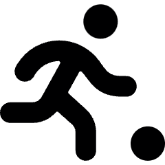 Soccer Player Ball Icon from Ultimate Bold Set