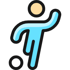 Soccer Player Icon from Ultimate Colors Set