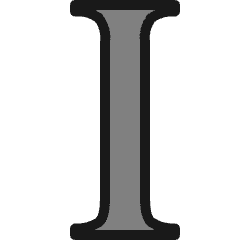 Instapaper Logo Icon from Ultimate Colors Set