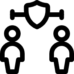 Social Distancing Protect Shield 1 Icon from Ultimate Regular Set