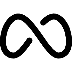 Meta Logo Icon from Ultimate Bold Set