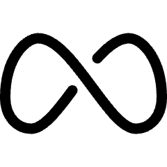 Meta Logo Icon from Ultimate Regular Set