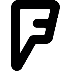 Foursquare 1 Logo Icon from Ultimate Bold Set