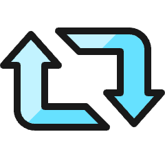 Retweet Logo Icon from Ultimate Colors Set