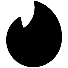Tinder Logo Icon from Ultimate Bold Set
