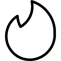 Tinder Logo Icon from Ultimate Light Set