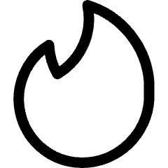 Tinder Logo Icon from Ultimate Regular Set