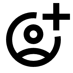 Account Circle Add Icon from Sharp Line - Streamline Material Set