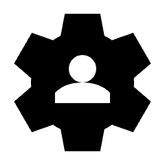 Account Setting Fill Icon from Sharp Fill - Material Pro Set