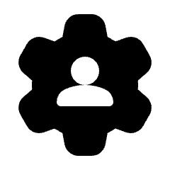 Account Setting Fill Icon from Rounded Fill - Streamline Material Set