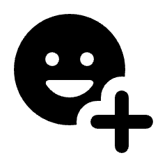 Add Reaction Fill Icon from Rounded Fill - Material Pro Set