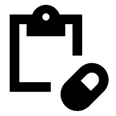 Admin Meds Fill Icon from Sharp Fill - Material Pro Set