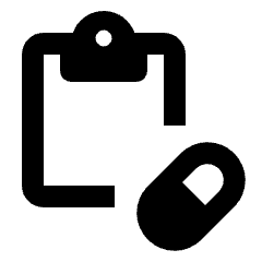 Admin Meds Fill Icon from Rounded Fill - Streamline Material Set