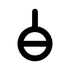 Agender Icon from Rounded Line - Streamline Material Set