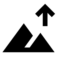 Altitude Fill Icon from Sharp Fill - Material Pro Set