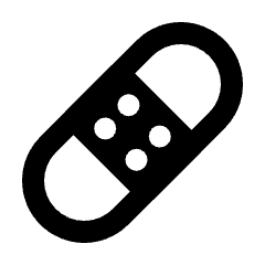 Bandage Icon from Rounded Line - Streamline Material Set