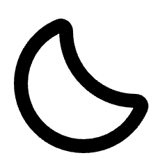 Bedtime Icon from Rounded Line - Streamline Material Set