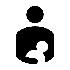 Breastfeeding Icon from Rounded Line - Streamline Material Set