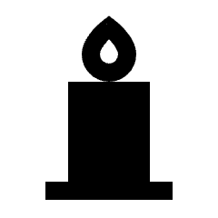 Candle Fill Icon from Sharp Fill - Streamline Material Set