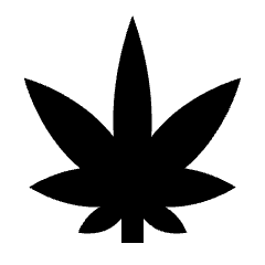 Cannabis Fill Icon from Sharp Fill - Streamline Material Set