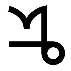 Capricorn Zodiac Icon from Sharp Line - Streamline Material Set