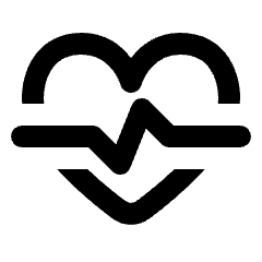 Cardiology Icon from Rounded Line - Streamline Material Set