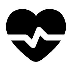 Cardiology Fill Icon from Rounded Fill - Streamline Material Set