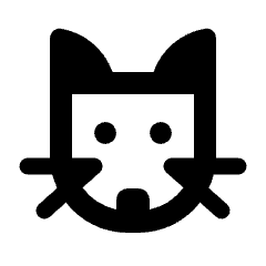 Cat Icon from Rounded Line - Streamline Material Set